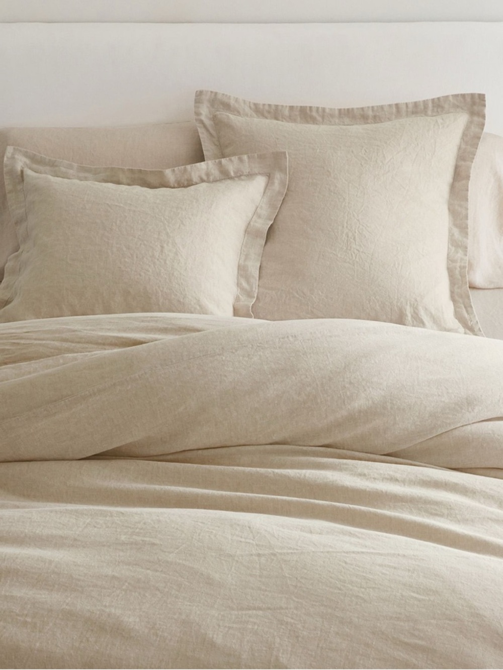 Pottery Barn Belgian Flax Linen Duvet Cover King Cal King - Lightly Used